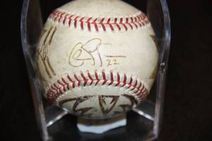 lot 105 image: Chicago White Sox Charlie Tilson Sweet Spot Autograph Baseball