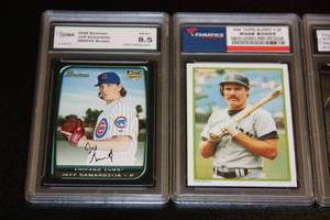 lot 136 image: Slabbed Baseball Card Lot  3 Cards