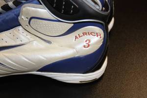 lot 141 image: Lacrosse Matt Aldrich Size 12 Reebok DMX Foam Shoes