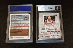 lot 6 image: Marcus Fizer Fleer Authority RC BGS 8.5 1250 & TJ Ford Fleer PSA 8 105375