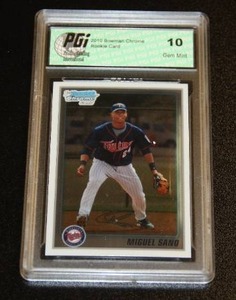 lot 7 image: Byron Buxton & Miguel Sano Graded Card Lot