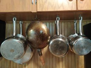Collection of Stainless Steel Pots and pans