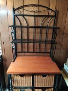 Bakers Rack with storage