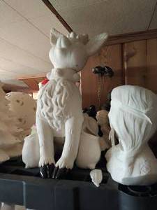 Collection of bisque porcelain