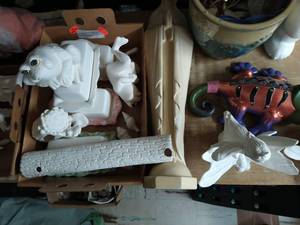 Collection of bisque porcelain