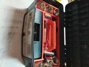 Collection of specialized tools for cleaning tap lines