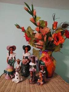 Collection of Figurines and Pitcher