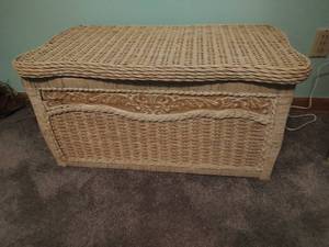 Wicker Storage Bench