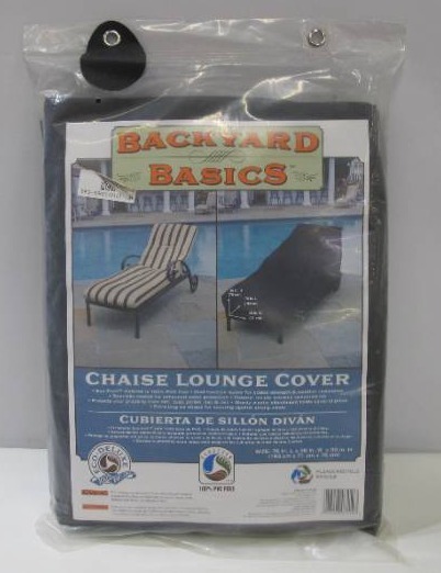 lot 559 image: 2-Pack Backyard Basics 07212BB Chaise Lounge Cover, 76-Inch by 28-Inch by 30-Inch