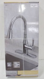 lot 550 image: OakBrook Tucana Motion Sensor One Handle Chrome Pulldown Kitchen Faucet