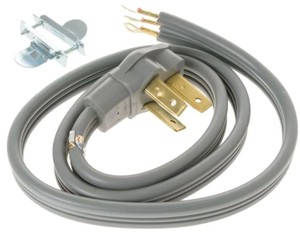 lot 566 image: 2-Pack GE Universal 4-Foot 3 Wire Power Cord