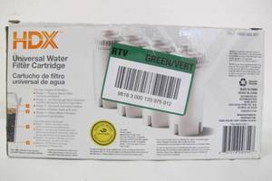 lot 571 image: 3-Pack HDX Universal Water Filters - For use with BritaZeroWaterEtc
