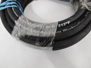 lot 587 image: United Hose 38 Pressure Washer Hose, 50ft, 4000 Psi, Black (HOS-HW50)