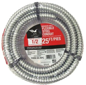 lot 615 image: AFC Cable Systems 12 x 25 ft. Flexible Steel Conduit