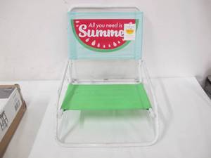 lot 609 image: Sun Squad Summer Themed Foldable Beach Outdoor Chair