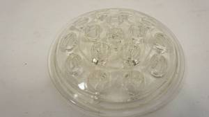 lot 17 image: Vintage Clear Glass Flower Frog
