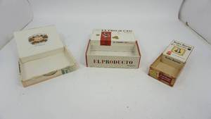 lot 20 image: Collectible Cigar Boxes