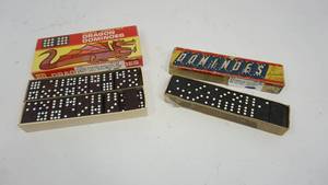 lot 28 image: Vintage Dragon Dominoes