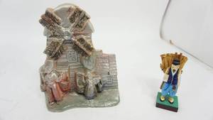 lot 57 image: Carnival Chalk Dutch Windmill---Wooden Asian Man