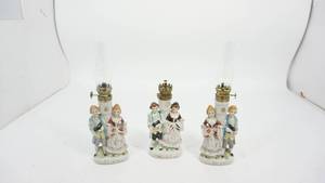 lot 58 image: Three Victorian Oil Lamps