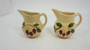 lot 68 image: Two Watt Pottery Pitchers