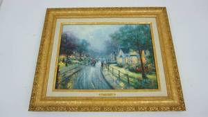 lot 83 image: Framed & Matted Thomas Kinkade Hometown Memories