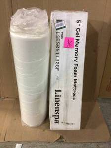 5in. Firm Gel Memory Foam Tight Top Twin Mattress by Linenspa Customer Returns See Pictures