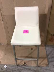 Counter Stool Chair White Customer Returns See Pictures