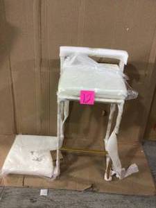 Fuji Gold and White Stackable Bar Stool&nbsp Customer Returns See Pictures
