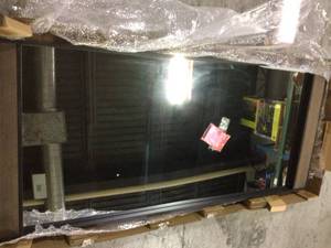 Oversized Metal &amp Wood Frame Modern Floor Mirror (70 in. H x 30 in. W) Customer Returns See Pictures