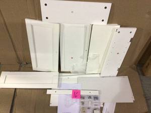 Broadway Two Door Wall Cabinet with Two Contemporary Style Doors Customer Returns See Pictures