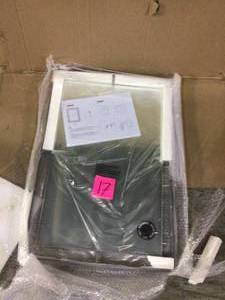 Ren Wil Heston 31 x 20 Rectangular Retro Industrial Wall Mirror ModelMT1857 Customer Returns See Pictures