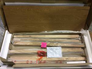 Walnut Brown Wood Bar Table Customer Returns See Pictures