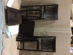 Pair of 2 Black Chairs see pictures