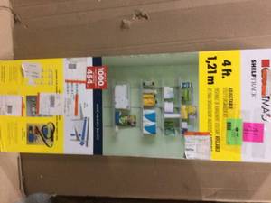 Shelftrack 16.75 in. D x 56.50 in. W x 84 in. H White Wire Adjustable Pantry Closet Kit with Baskets Customer Returns See Pictures
