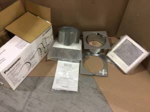 WhisperWall 70 CFM Wall Exhaust Bath Fan, ENERGY STAR by Panasonic Customer Returns See Pictures