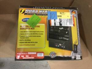 34,120 BTU Ceiling Mount Electric Forced Air Garage Heater with Remote Control Customer Returns See Pictures