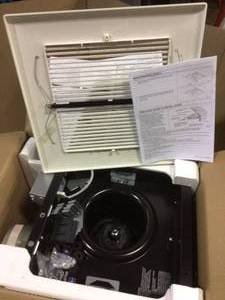 WhisperCeiling 190 CFM Ceiling Surface Mount Bathroom Exhaust Fan, ENERGY STAR by Panasonic Customer Returns See Pictures