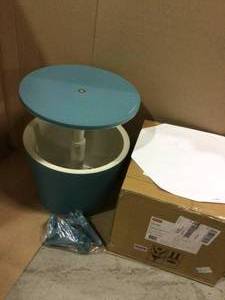 Keter Cool Bar Resin Patio Outdoor Accent Table Cooler in One Teal 233630 Customer Returns See Pictures