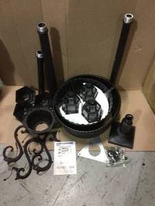 SUNRAY SOLAR LAMP POST PLANTER Customer Returns See Pictures