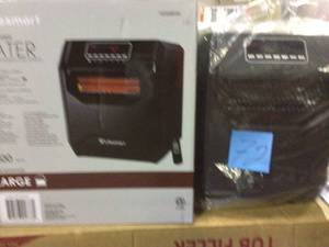 1,500-Watt Electric 6-Element Large Room Infrared Bulb Space Heater with Remote Customer Returns See Pictures