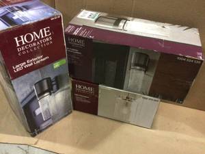 Assorted Home Decorators Exterior Lightning customer returns see pictures