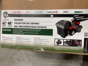 Original Equipment 42 in. and 46 in. Double Bagger for Troy-Bilt and Craftsman Lawn Mowers (in good condition) see all pictures