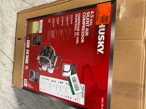 4.5 Gal. Portable Electric-Powered Silent Air Compressor by Husky in good condition