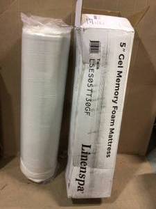 ActiveRelief 5in. Firm Gel Memory Foam Tight Top Twin Mattress Customer Returns See Pictures&nbsp