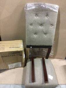 Bethany Taupe Parsons Upholstered Tufted Dining Chair Customer Returns See Pictures&nbsp