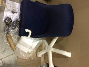 Bella 23 in. Width Standard Navy Fabric Task Chair with Adjustable Height Customer Returns See Pictures&nbsp
