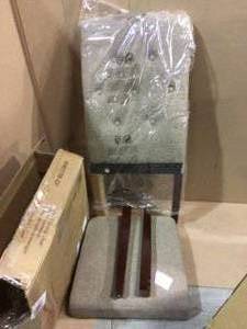 Bethany Taupe Parsons Upholstered Tufted Dining Chair Customer Returns See Pictures&nbsp