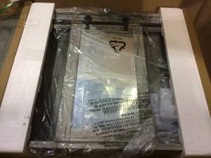 31 in. x 29 in. Barn Door Medicine Cabinet by Glacier Bay Customer Returns See Pictures&nbsp