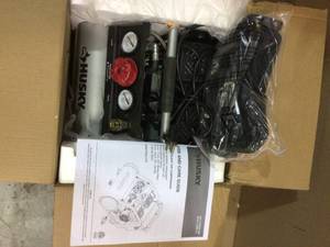 1 Gal. Portable Electric-Powered Silent Air Compressor by Husky Customer Returns See Pictures&nbsp